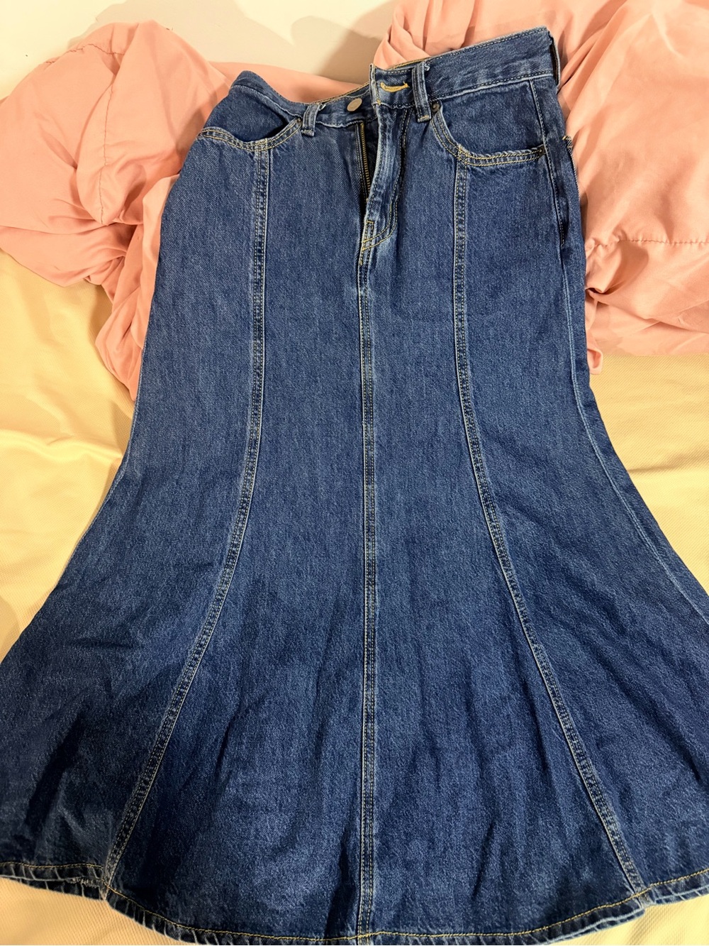 Levi's Blue A-Line Denim Skirt